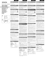 Denon AH-C350K Manual de usuario