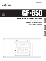 TEAC GF-650 El manual del propietario