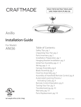 Craftmade Anillo ANI36 Manual de usuario