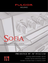 Fulgor Milano SOFA F6PGR366S2 Guía de instalación