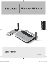 Belkin HUB USB SANS FIL #F5U302EA El manual del propietario
