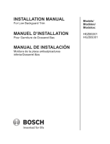 Bosch HGZBS301 Guía de instalación