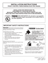 Frigidaire  PCFE3078AF  Guía de instalación