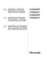 Thermador T18ID905LP Guía de instalación