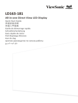 ViewSonic LD163-181 All-in-one Direct View LED Display Guía de inicio rápido