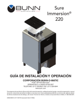 Bunn Sure Immersion® 220 120/208V Guía de instalación
