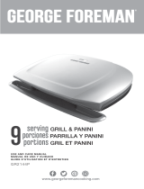 George Foreman GR2144P 9-Serving basic Plate Electric Grill Manual de usuario