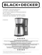 Black and Decker Appliances CM2045B-1 Thermal Programmable 12-Cup Coffee Maker Manual de usuario