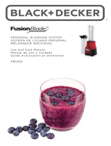 Black and Decker Appliances FusionBlade PB1002 Guía del usuario