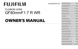 Fujifilm GF80mmF1.7 R WR El manual del propietario