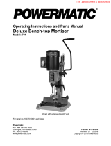 Powermatic PM701 Mortiser, 3/4HP 1PH 115/230V Manual de usuario