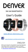 Denver SW-164 Touch screen Smartwatch Manual de usuario