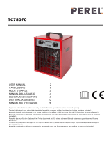 Perel TC78070 Electric Fan Heater Manual de usuario