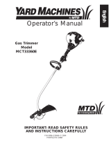 MTD MCT33360E El manual del propietario