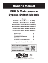 Tripp Lite Owner's Manual - PDU & Maintenance Bypass Switch Module El manual del propietario