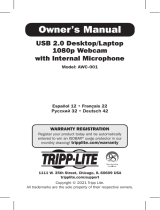 Tripp Lite Owner's Manual - USB 2.0 Desktop/Laptop 1080p Webcam El manual del propietario