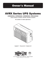 Tripp Lite Owner's Manual AVRX Series UPS Systems El manual del propietario