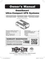 Tripp Lite OmniSmart Ultra-Compact UPS Systems El manual del propietario