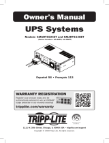 Tripp Lite Owner's Manual SMART1524ET and SMART1548ET El manual del propietario