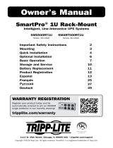 Tripp Lite Owner's Manual SmartPro® 1U Rack-Mount El manual del propietario