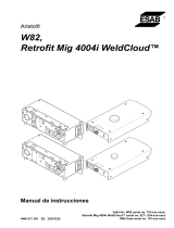 ESAB Retrofit Mig 4004i WeldCloud™ Manual de usuario