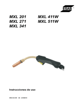 ESAB MXL 201 MXL 271 MXL 341 MXL 411W MXL 511W Manual de usuario