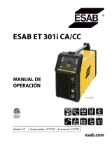 ESAB ET 301i AC/DC Manual de usuario