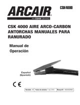 Arcair CSK4000 Air Carbon-Arc Manual Gouging Torch Manual de usuario