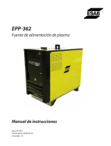 ESAB EPP-362 Plasma Power Source Manual de usuario