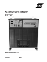 ESAB EPP-450 Plasma Power Source Manual de usuario