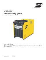 ESAB ESP-150 Plasma Cutting System Manual de usuario