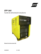 ESAB EPP-360 Plasma Power Source Manual de usuario