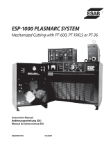 ESAB ESP-1000 Plasmarc System Mechanized Cutting Manual de usuario