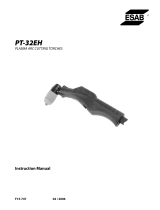 ESAB PT-32EH Plasma Arc Cutting Torches Manual de usuario