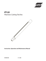 ESAB PT-35 Plasma Arc Cutting Torches Manual de usuario