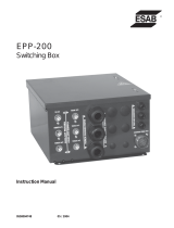 ESAB EPP-200 Switching Box Manual de usuario