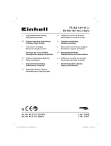 Einhell Expert Plus TE-AG 18/115 Li-Solo Manual de usuario