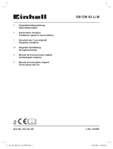 EINHELL GE-CM 43 Li M Kit (2x4,0Ah) Manual de usuario