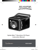 Lexibook SPIDER-MAN BOOMBOX CD PLAYER Manual de usuario