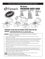 Fantech PB360-2 Installation, Operation and Maintenance Manual
