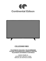 CONTINENTAL EDISON celed58s19b3 Manual de usuario