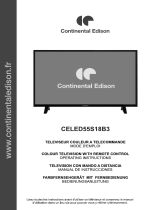 CONTINENTAL EDISON CELED55S18B3 Manual de usuario