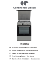 CONTINENTAL EDISON CECG6065FCS Manual de usuario