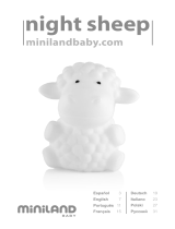 Miniland night sheep Manual de usuario