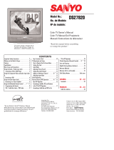 Sanyo DS27820 El manual del propietario