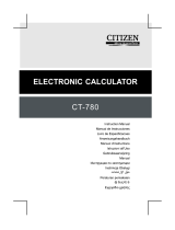 Citizen CT-780 Manual de usuario