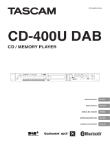 Tascam CD-400U DAB El manual del propietario