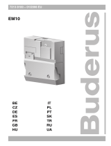 Buderus EM10 Manual de usuario