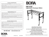 bora Adjustable Conveyor Roller El manual del propietario