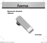Hama BLUETOOTH-HEADSET METAL SILBER El manual del propietario